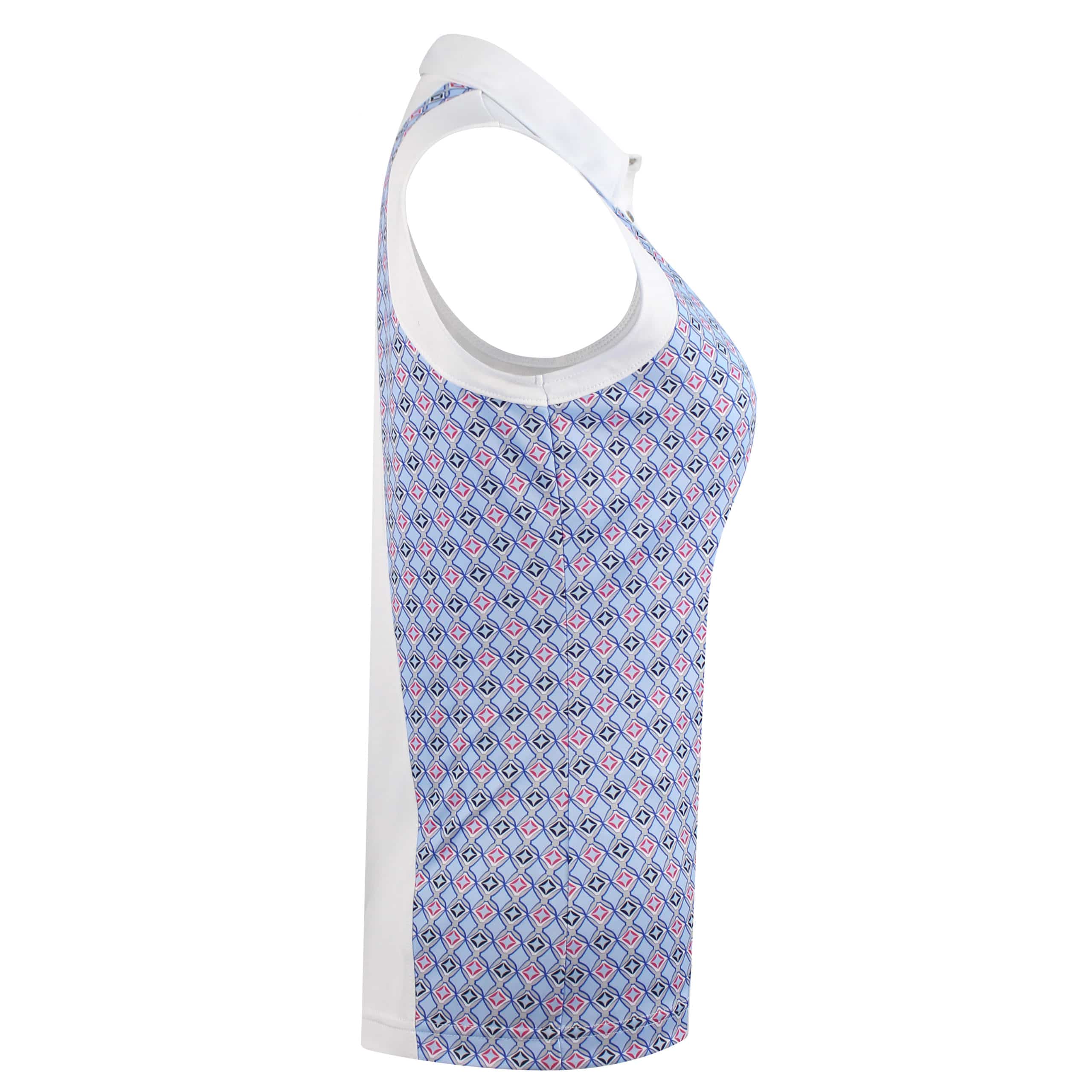 Daily Sports Sue Sleeveless Polo Shirt White